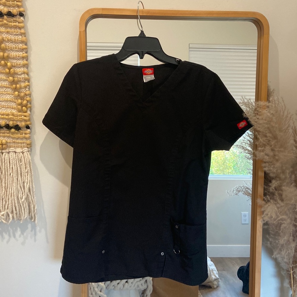 Women’s Dickies Black Scrub Top